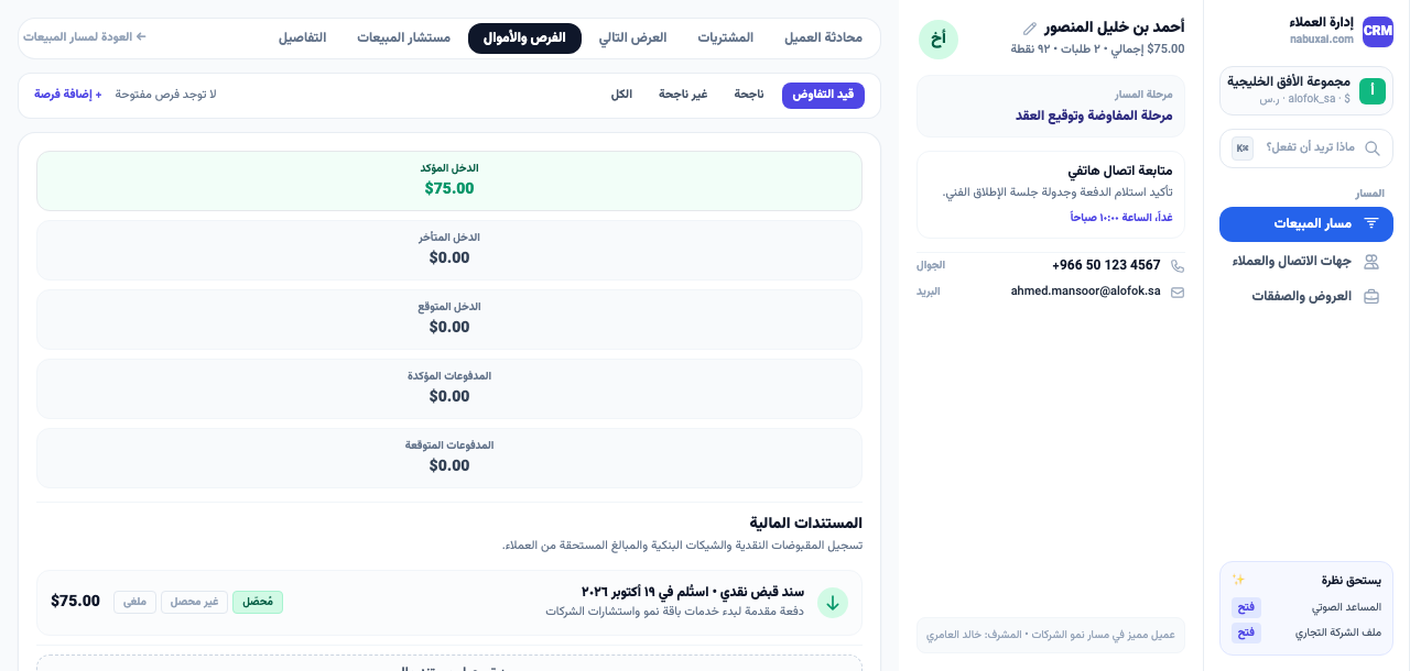 مستند تجريبي وإجمالي الدخل المؤكد